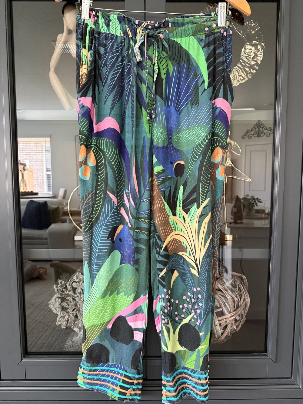 Farm Rio - Anthropologie Multi Colored Tropical Pants